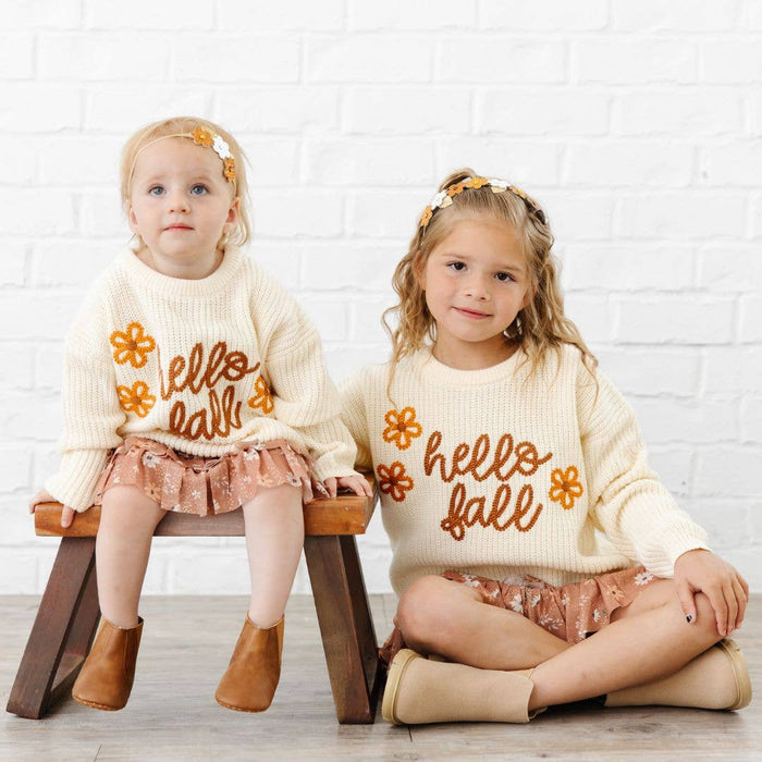 Boho Floral Glitter Baby Headband - Fall Baby Headbands