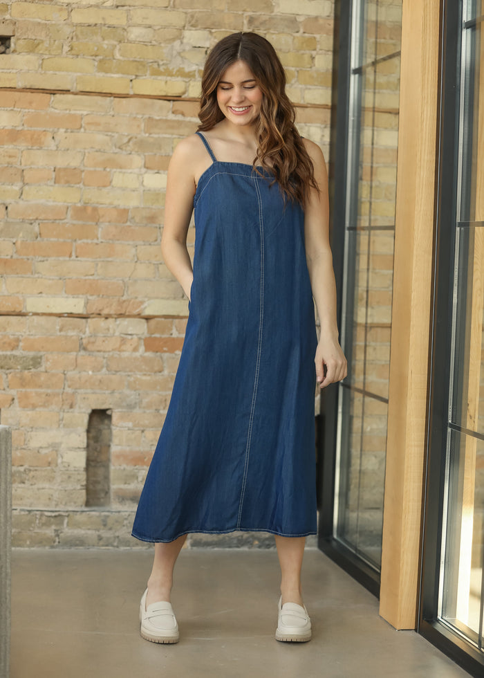 Bow Back Tank Maxi Dress FF Dresses