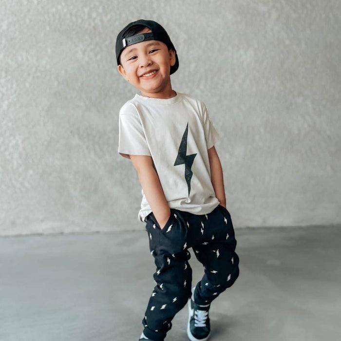 Boys Clothes Greige Acid Wash Spark Tee - USA Made