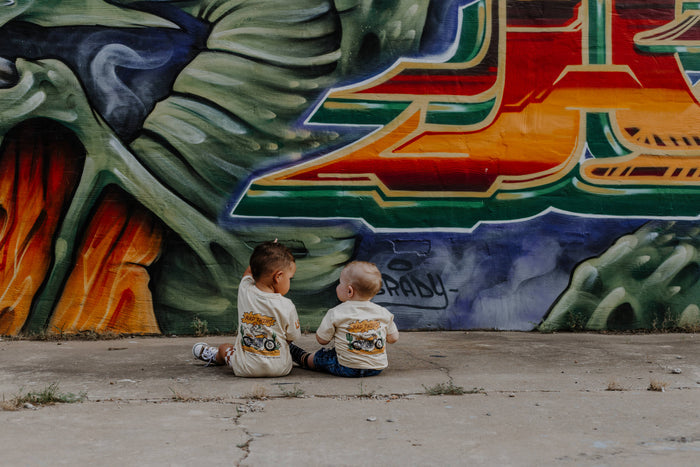 Boys Clothes Where The Rad Things Are Vintage Beige - USA made