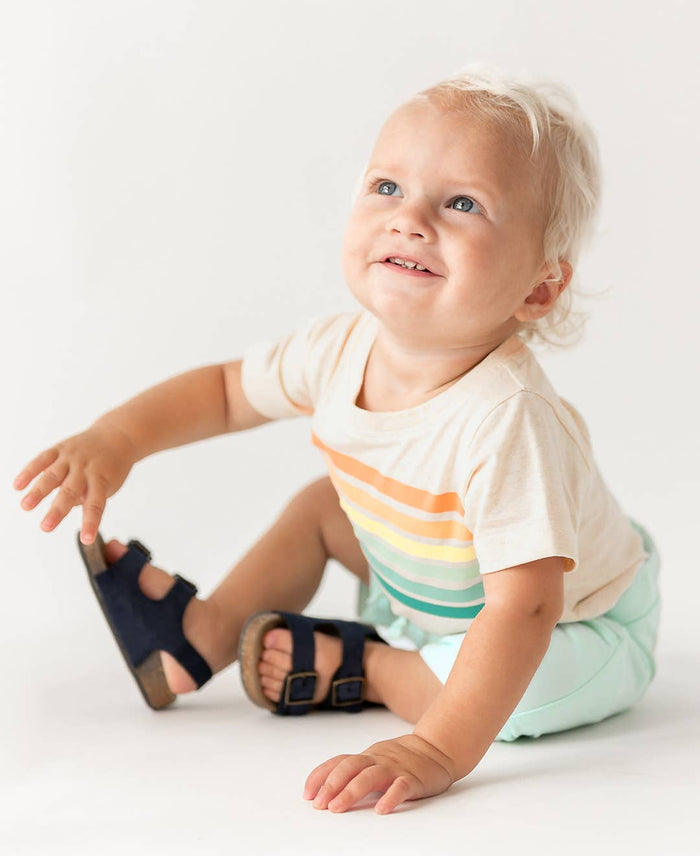 Boys Light Aqua Jogger Shorts