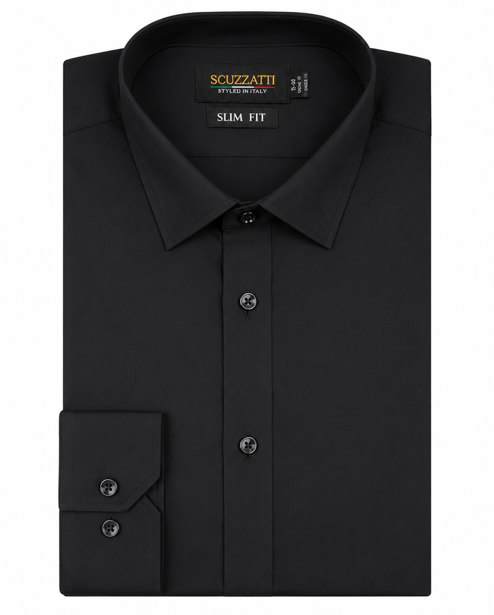 ### Hugo Polin Slim Fit Shirt

Timeless, versatile and effortlessly sharp, the **Hugo Polin Slim Fit Shirt** is an essential addition to every gentleman's wardrobe. Crafted for a modern tailored fit, this shirt offers a clean silhouette that's perfect for business, weddings, school formals or any special occasion.

Available in **Black, Ivory and White**, each colour is designed to pair seamlessly with suits, tuxedos and smart-casual tailoring. Featuring a classic point collar, adjustable double