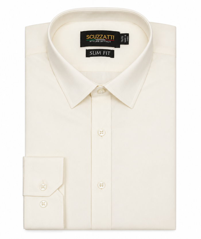### Hugo Polin Slim Fit Shirt

Timeless, versatile and effortlessly sharp, the **Hugo Polin Slim Fit Shirt** is an essential addition to every gentleman's wardrobe. Crafted for a modern tailored fit, this shirt offers a clean silhouette that's perfect for business, weddings, school formals or any special occasion.

Available in **Black, Ivory and White**, each colour is designed to pair seamlessly with suits, tuxedos and smart-casual tailoring. Featuring a classic point collar, adjustable double