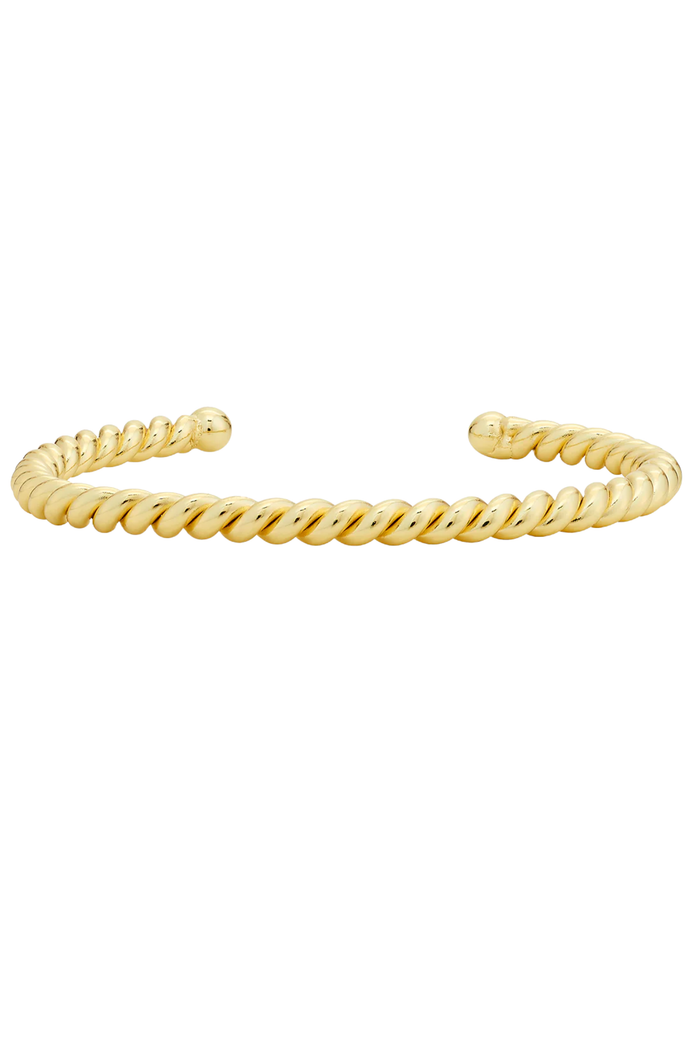 Asha Braided Cuff in gold