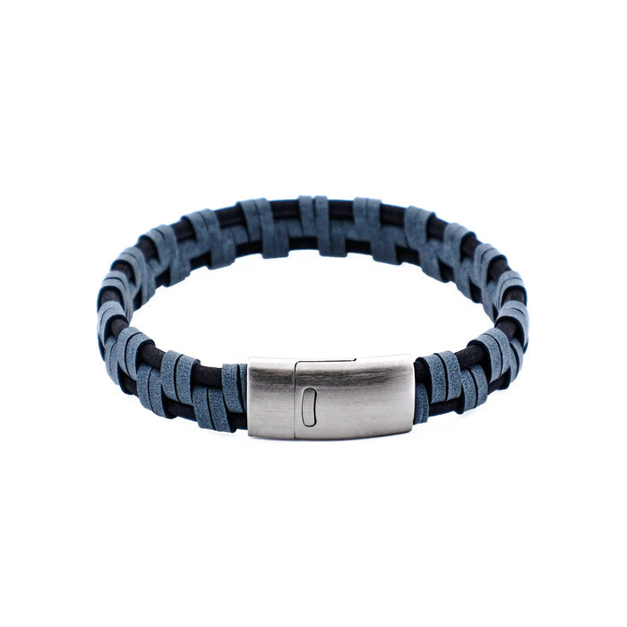 Braided Italian Leather Bracelet