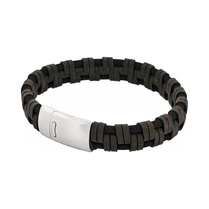 Braided Italian Leather Bracelet