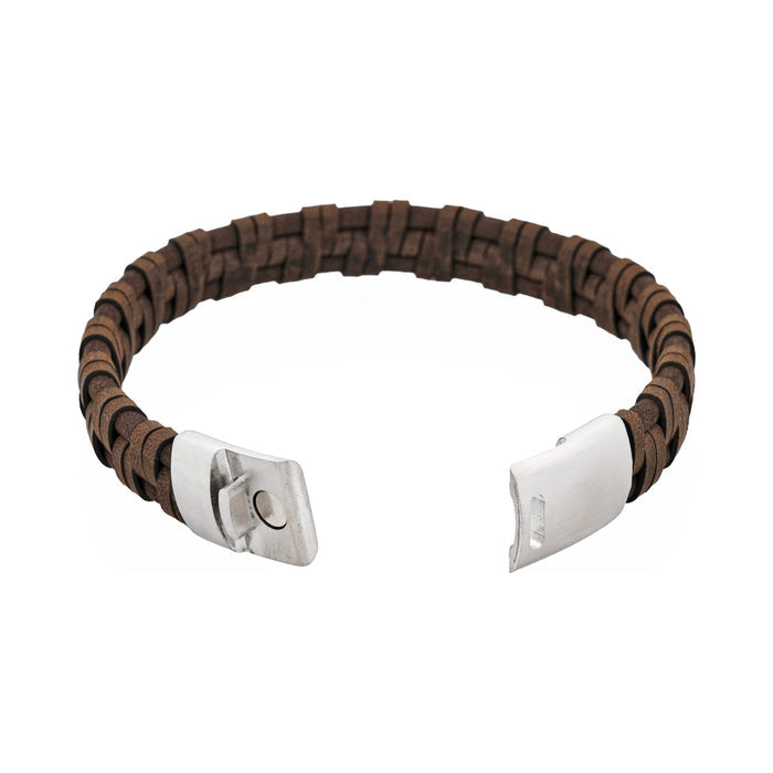 Braided Italian Leather Bracelet