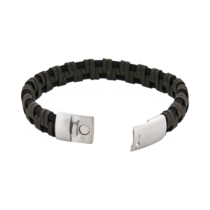 Braided Italian Leather Bracelet