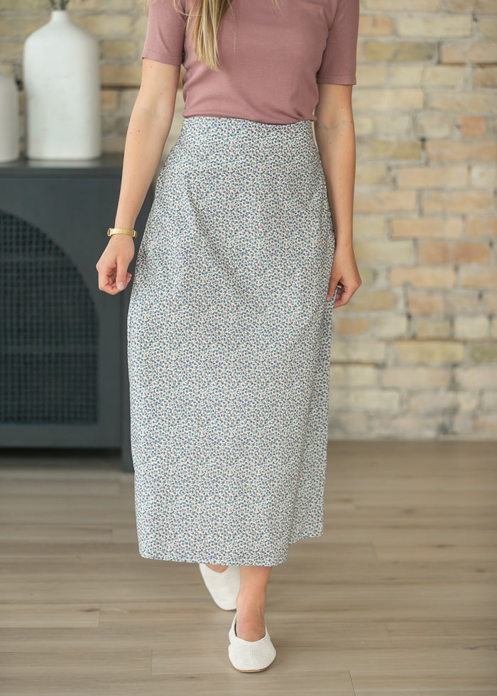 Braylyn Berry Floral Midi Skirt IC Skirts
