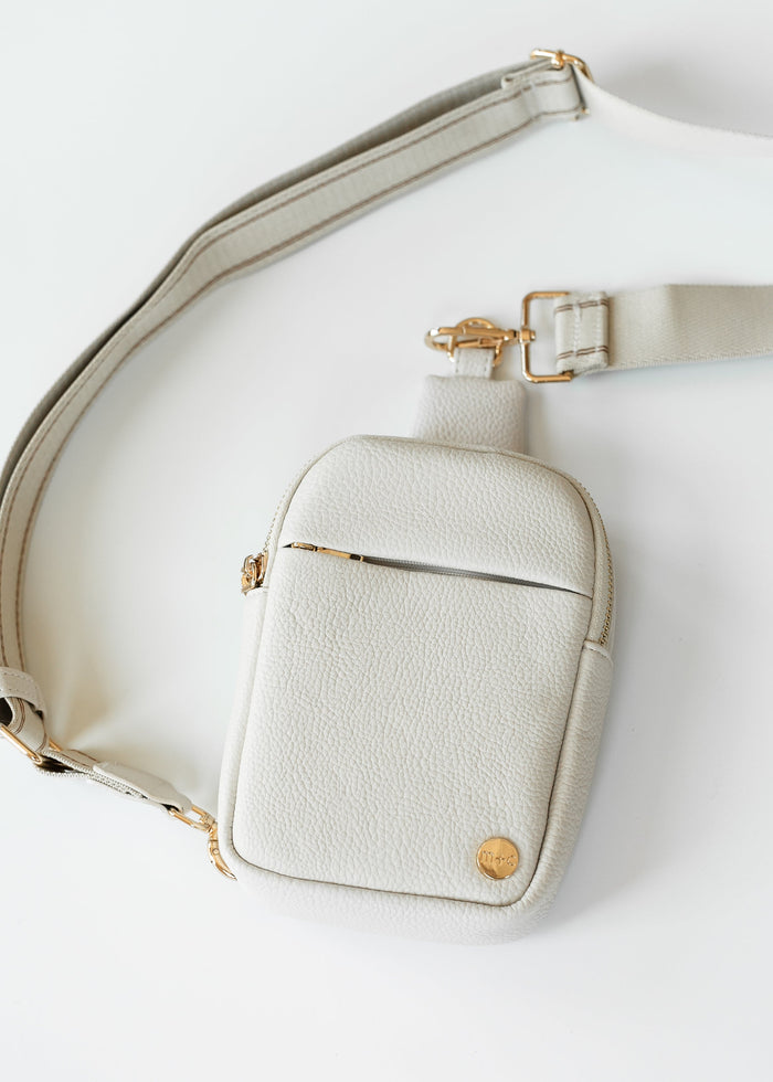 Bridget Sling Crossbody Mini Belt Bag Accessories Cream