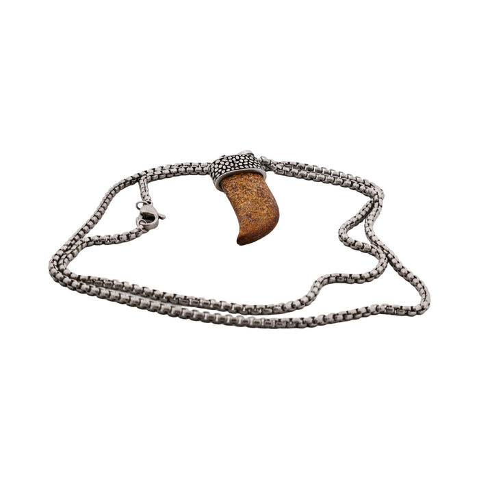 Bronzite Shark S Tooth Pendant