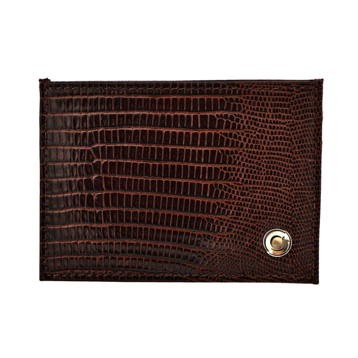 Brown Lizard Leather Wallet