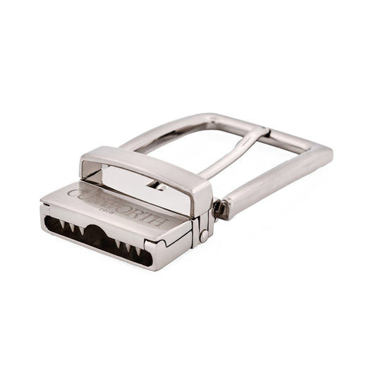 Brushed Nickel Belt Reversible Buckle