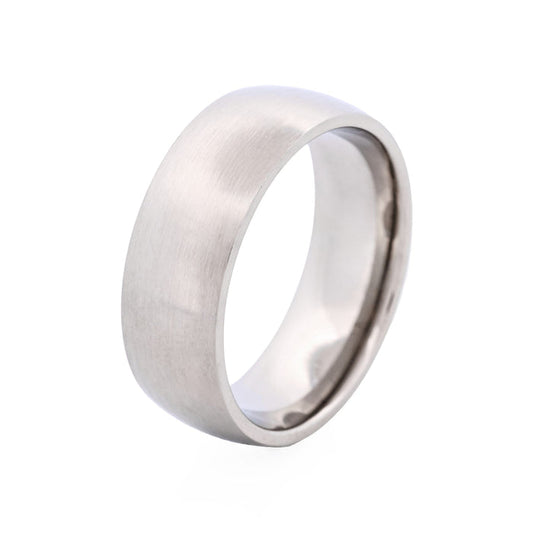 Brushed Stainless Steel Band Ring