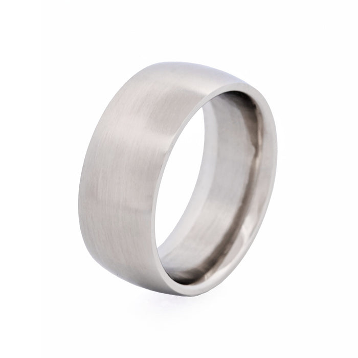 Brushed Stainless Steel Band Ring
