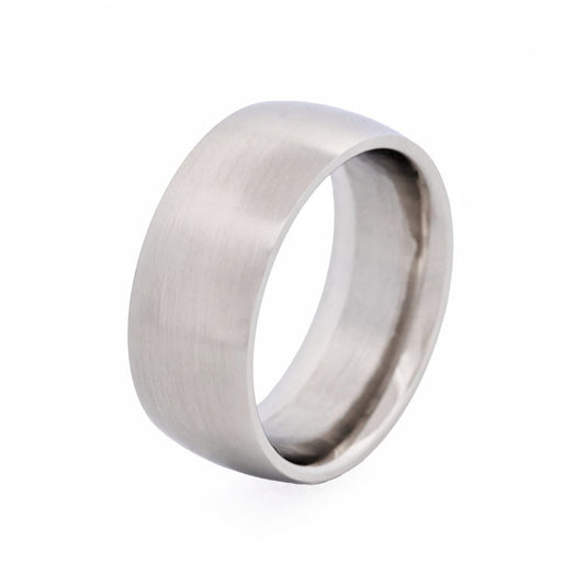 Brushed Stainless Steel Band Ring