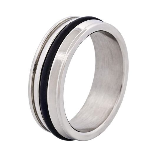 Brushed Stainless Steel Rubber Ring
