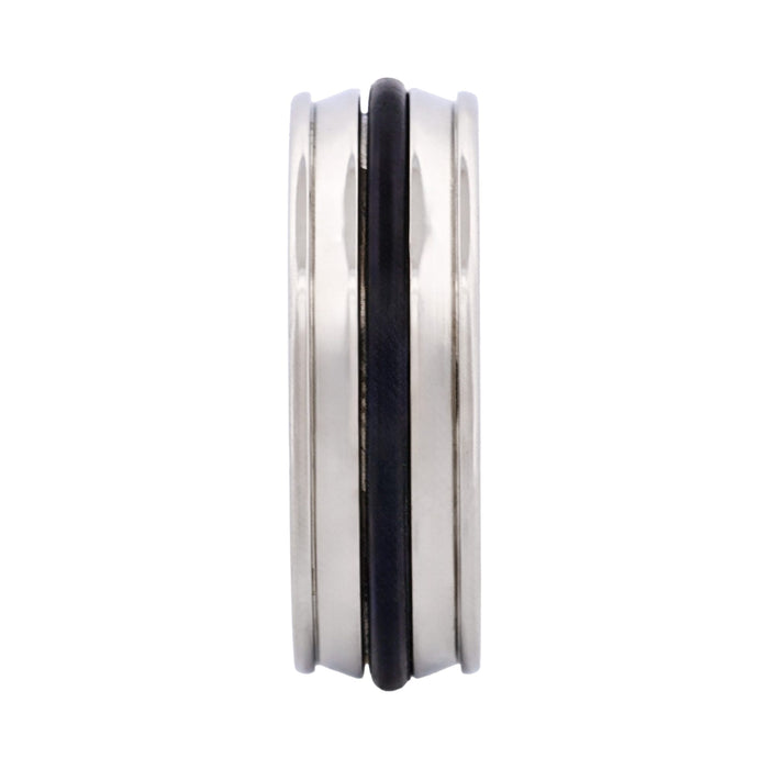 Brushed Stainless Steel Rubber Ring