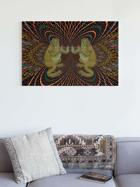 Bufo Alvarius Canvas 24 x 36 (61X91 cm) - symbolika