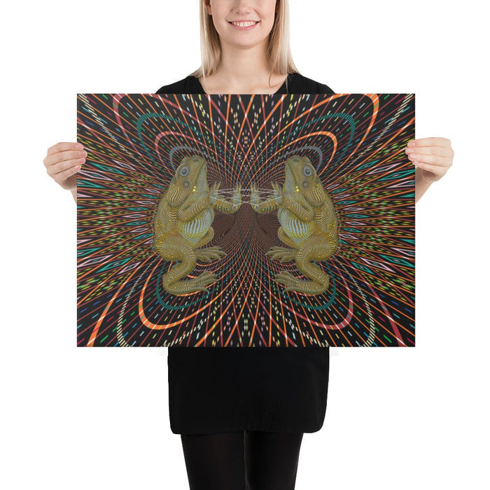 Bufo Alvarius Canvas 24 x 36 (61X91 cm) - symbolika