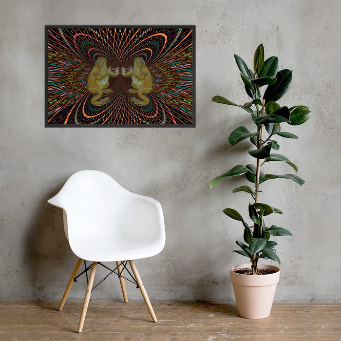 Bufo Alvarius Framed poster - symbolika