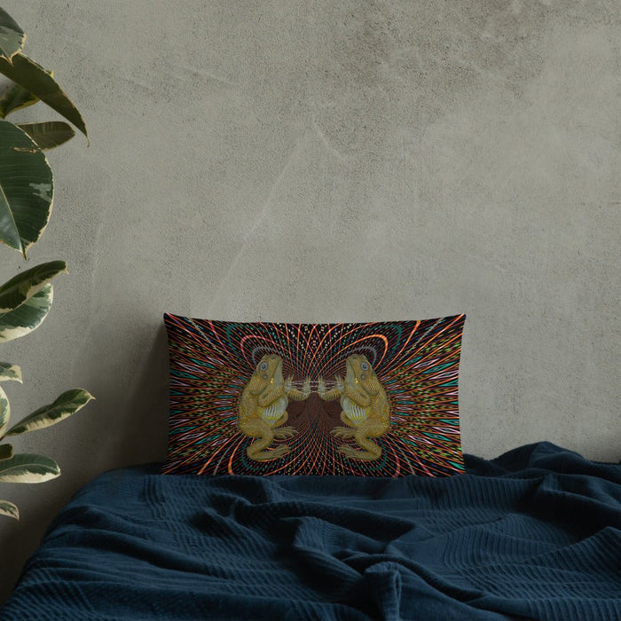 bufo alvarius Premium Pillow - symbolika
