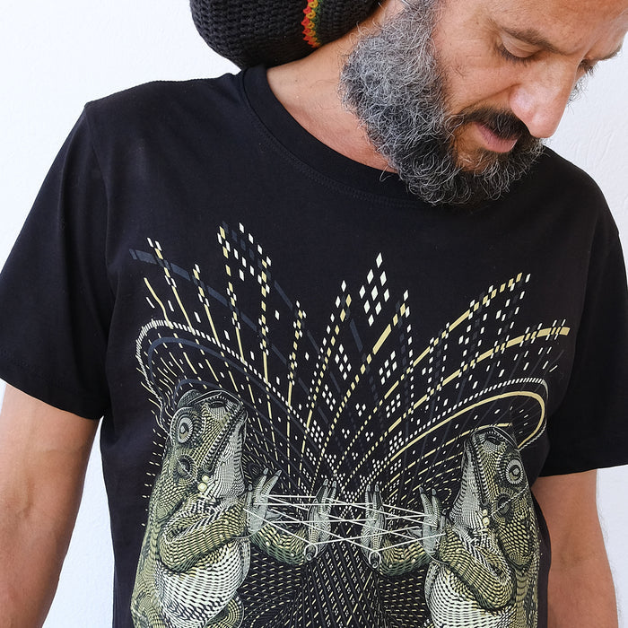 Bufo Alvarius T-Shirt Black — Image 4 by Symbolika