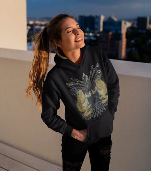 Bufo Alvarius Hoodie Choice of Colors — visionary art by Symbolika