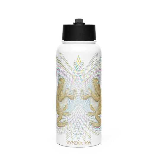 Bufo Alvarius Water Bottle — visionary art by Symbolika