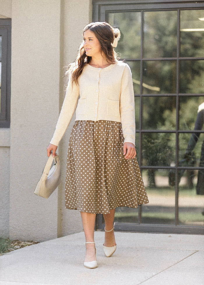 Button Up Buttercream Cardigan FF Layering Essentials