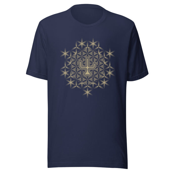 Cactus Mandala T-Shirt Choice of Colors — visionary art by Symbolika