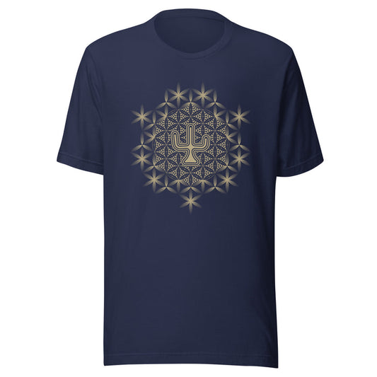 Cactus Mandala T-Shirt Choice of Colors — visionary art by Symbolika