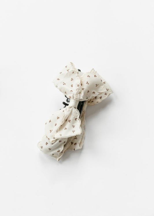 Calico Floral Banana Claw Clip Accessory