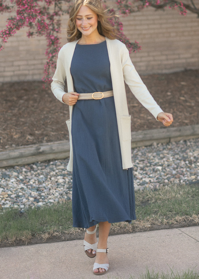 Cally Cream Open Front Cardigan FF Layering Essentials