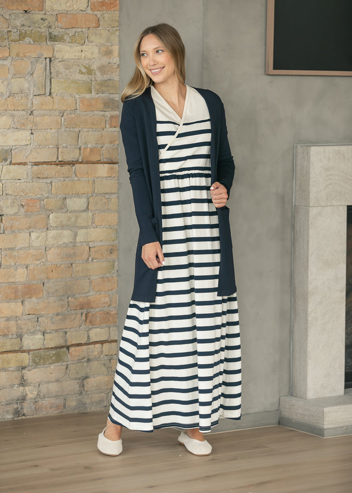 Cally Navy Open Front Cardigan FF Layering Essentials