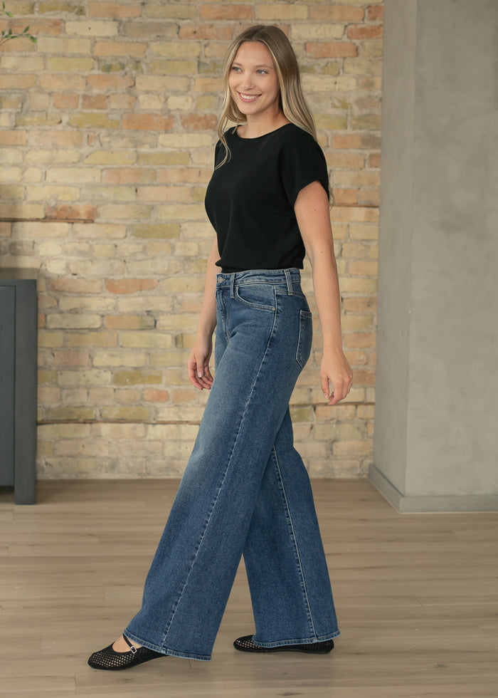 Cap Sleeve Boat Neck Top FF Tops
