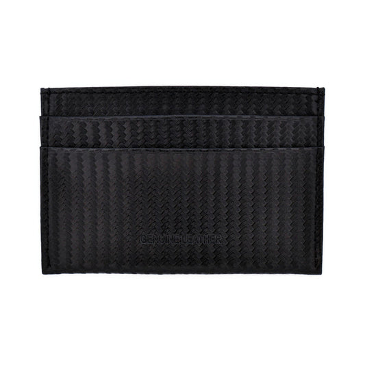 Carbon Fibre Leather Print Card Wallet