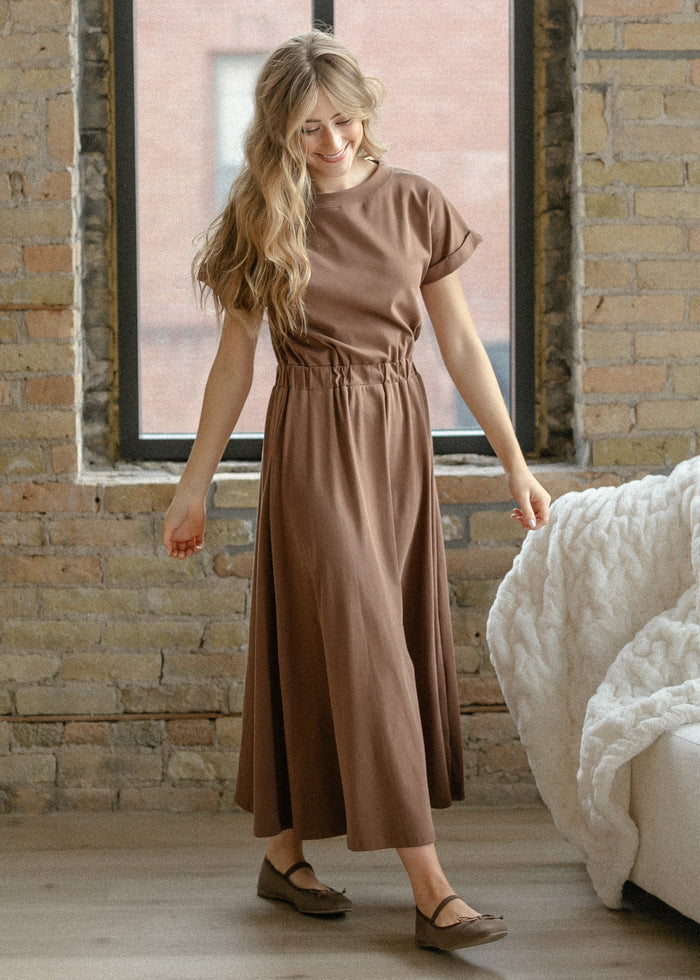 Casey Cap Sleeve Midi Dress IC Dresses