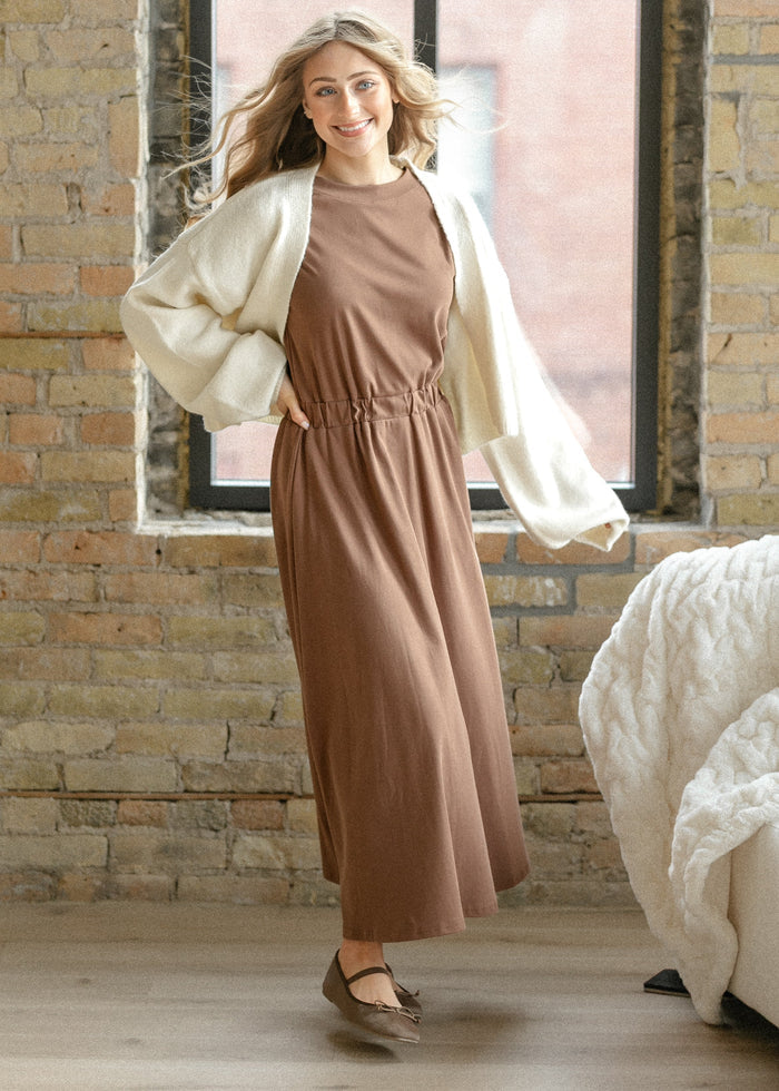 Casey Cap Sleeve Midi Dress IC Dresses