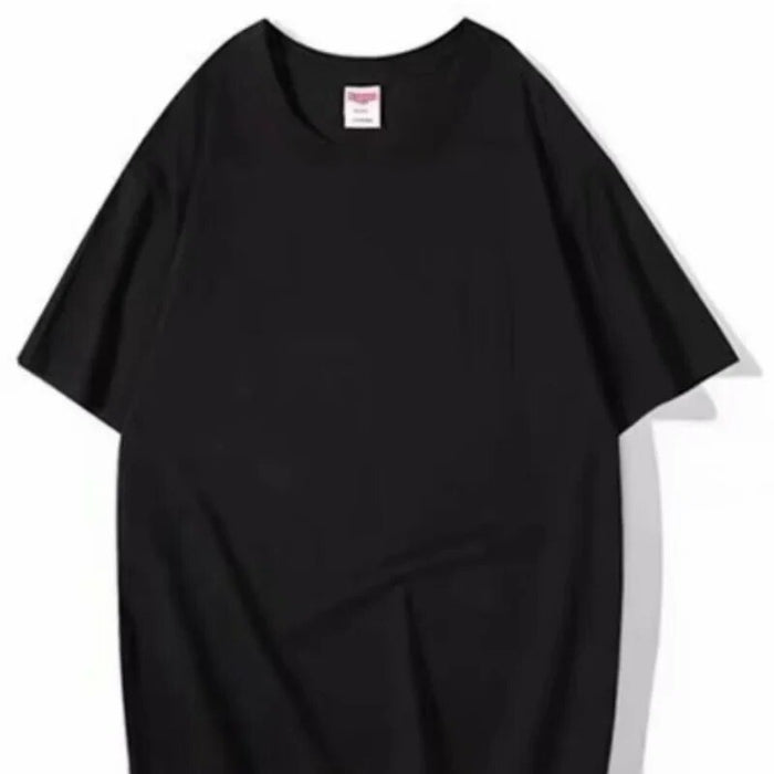 Casual T-shirt Short Sleeve Breathable Loose Oversized T Shirts Black