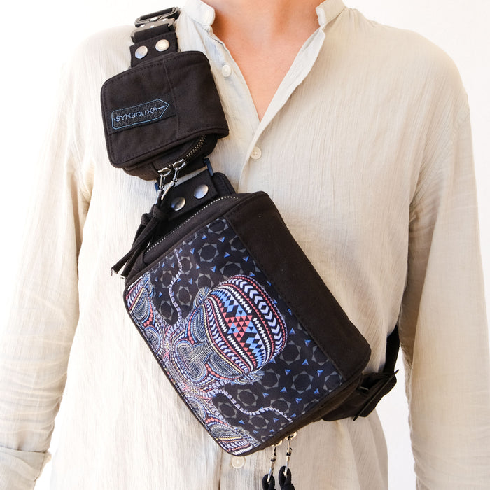 Chango Belt Bag — DMT Visionary Art Belt Bag - Front View by Symbolika