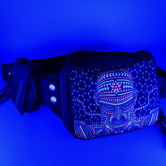 Chango Belt Bag — DMT Visionary Art Belt Bag - Back View by Symbolika