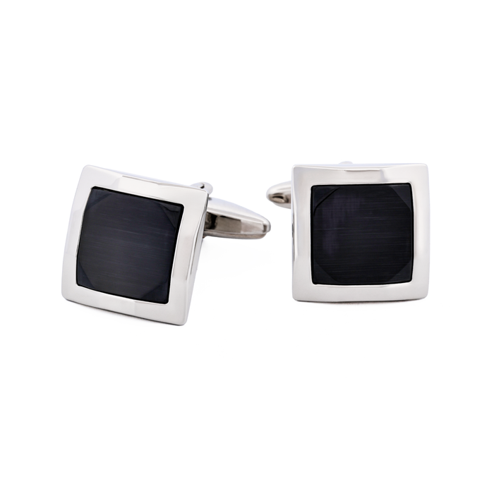 Charcoal cat's eye Cufflinks