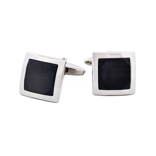 Charcoal cat's eye Cufflinks