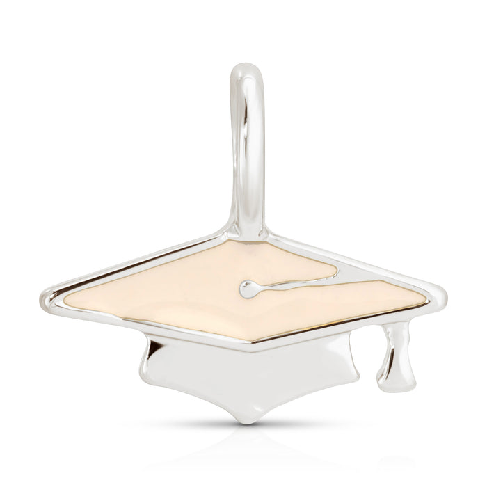 Charm Garden - Silver - Graduation Cap