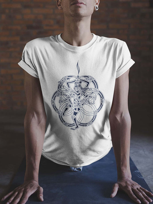 Chillum Yoga T-Shirt — visionary art by Symbolika
