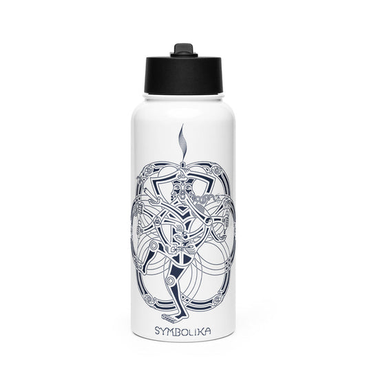 Chillum Yoga Water Bottle — visionary art by Symbolika