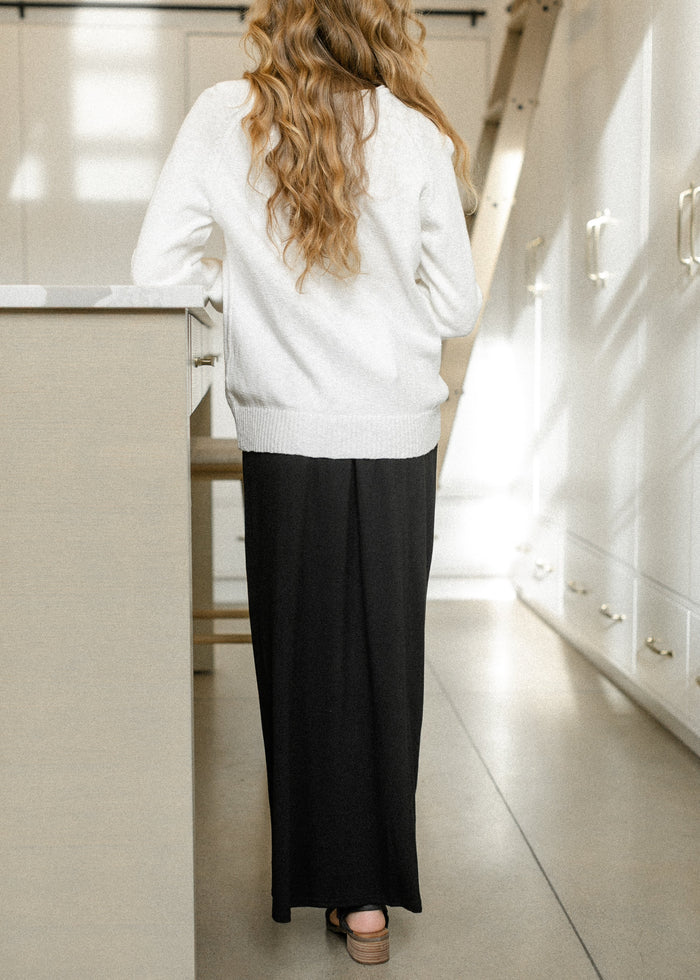 Clarise Black Premium Knit Maxi Skirt IC Skirts