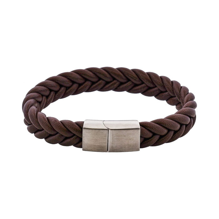 Classic Umber Leather Bracelet