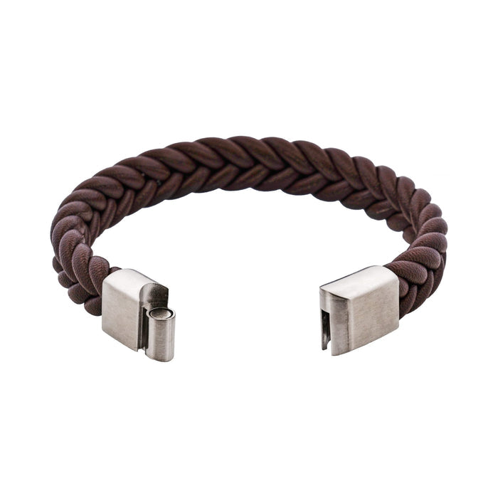 Classic Umber Leather Bracelet